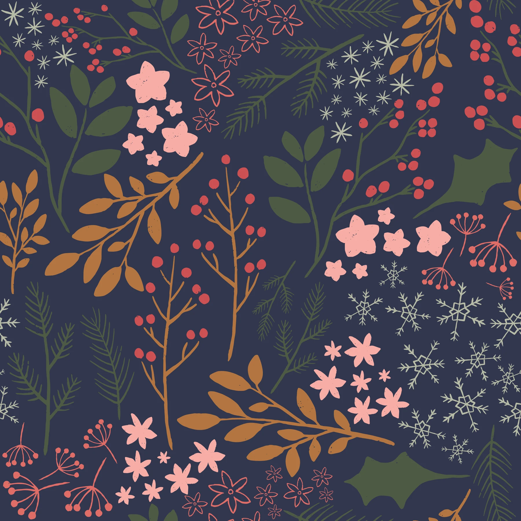 Botanical repeat pattern