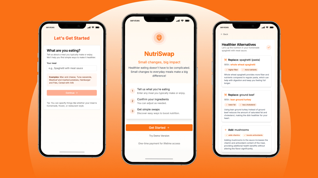 NutriSwap Screens